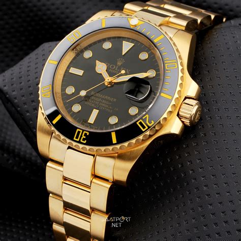 gold plated rolex band|Rolex submariner gold for sale.